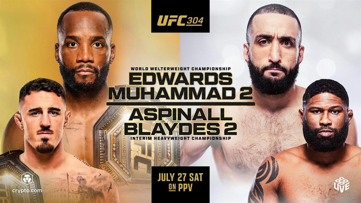 UFC 304: Edwards vs. Muhammad 2 | Watch Party with Food & Drink Credits