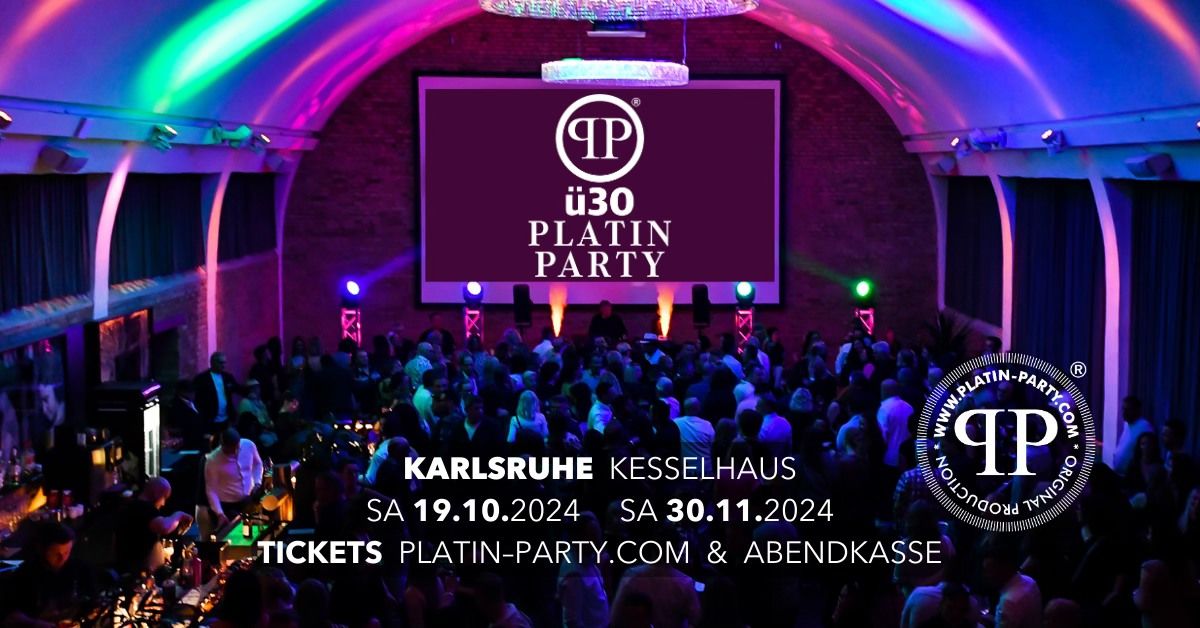 Karlsruhe '\u00fc30 Platin Party' im Kesselhaus