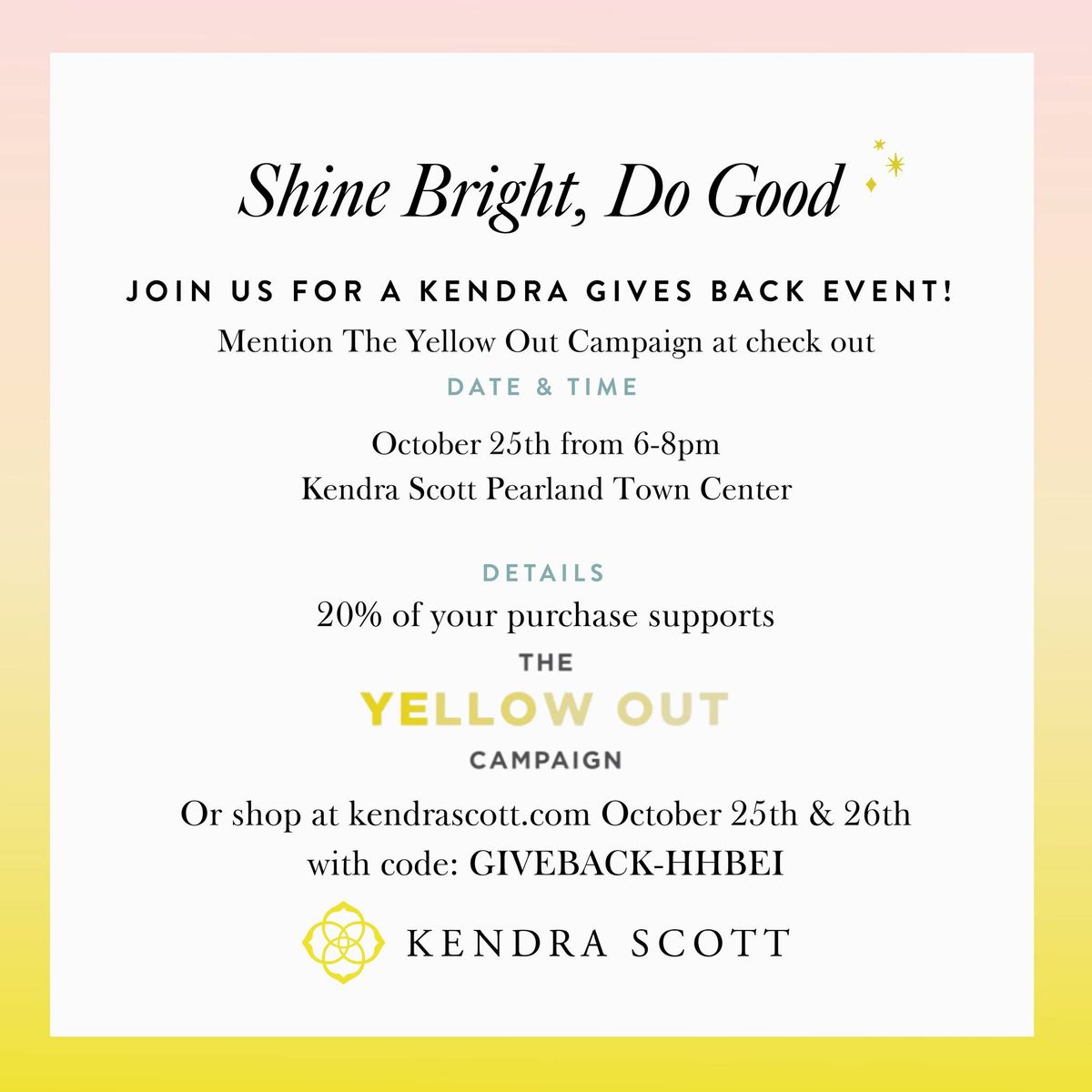 Kendra Scott Gives Back Event