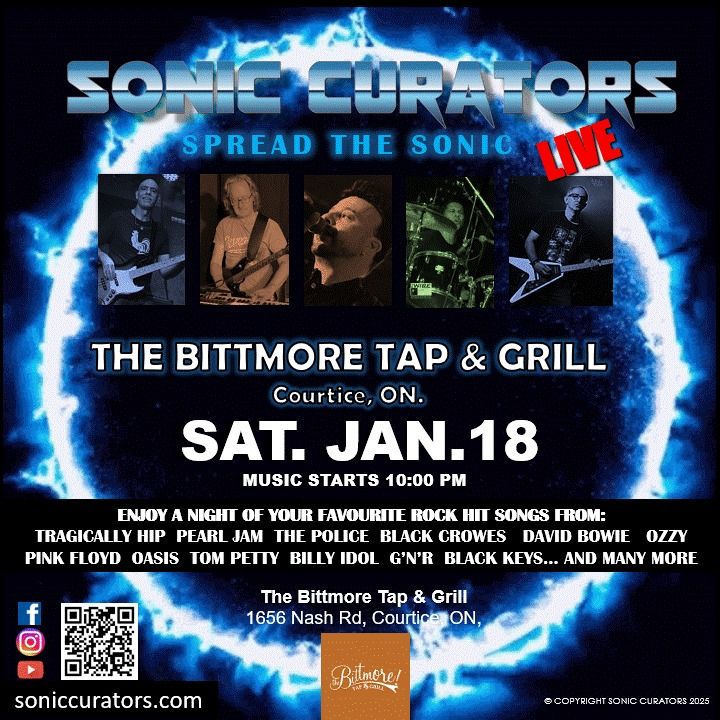 *DATE CHANGE* Sonic Curators return to The Bittmore Tap & Grill