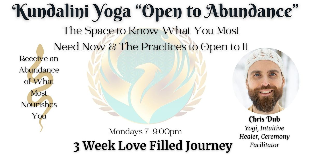 Kundalini Yoga "Open to Abundance" w\/ Soundbath Shivasana