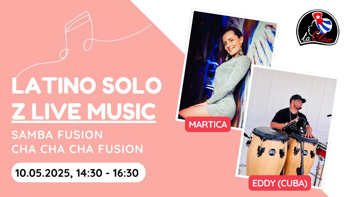 Latino solo z LIVE MUSIC - WARSZTATY Z MARTIC\u0104 \/\/ 10 maja 14:30 - 16:30 