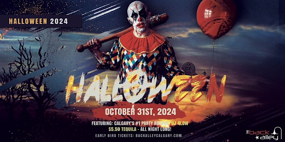 UNIVERSITY OF CALGARY HALLOWEEN PARTY 2024 @ BACK ALLEY | THURS OCT 31