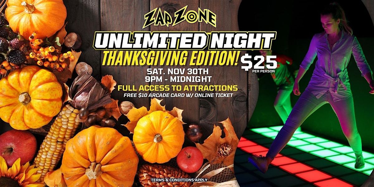 Unlimited Night | Zap Zone Sterling Heights