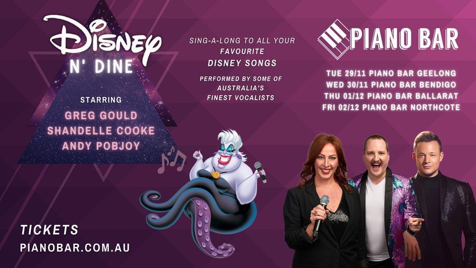 Disney N Dine at Piano Bar Ballarat