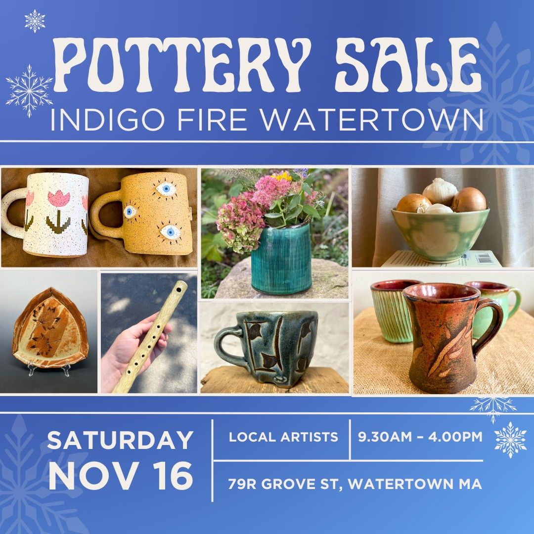 Indigo Fire Pottery Sale 