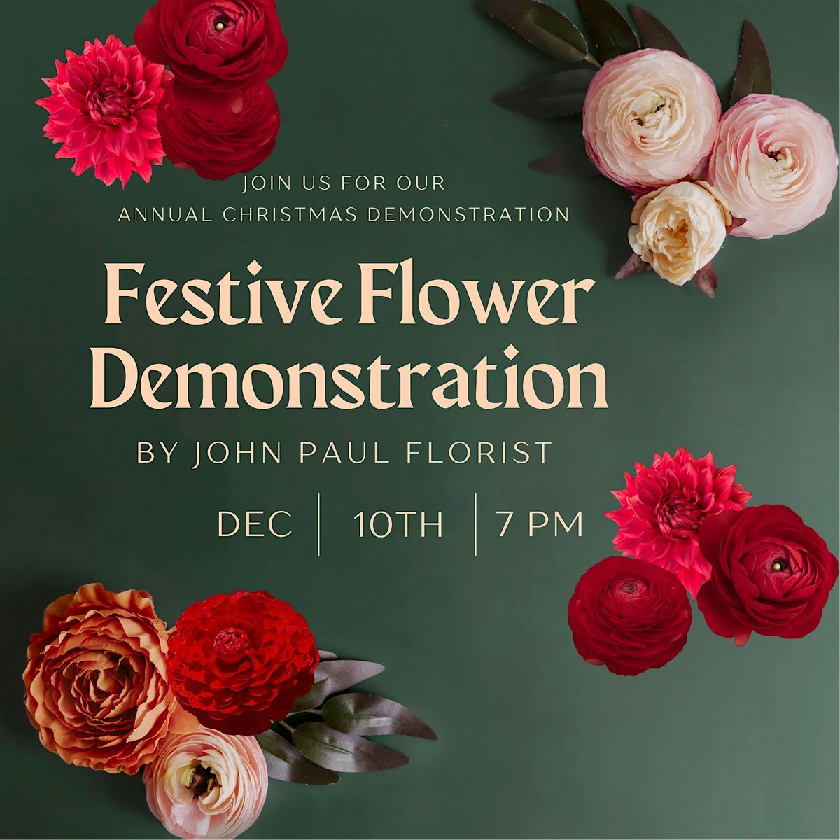 Festivel Flower Demonstration by John Paul Florist