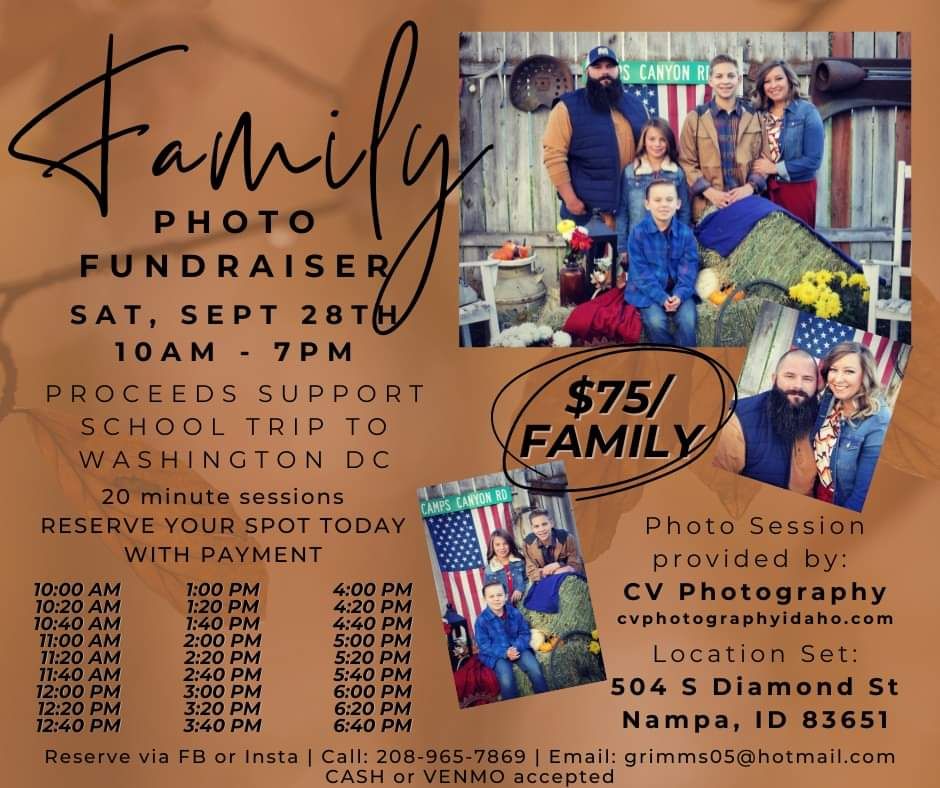 Fall Family Photo Shoot Fundraiser