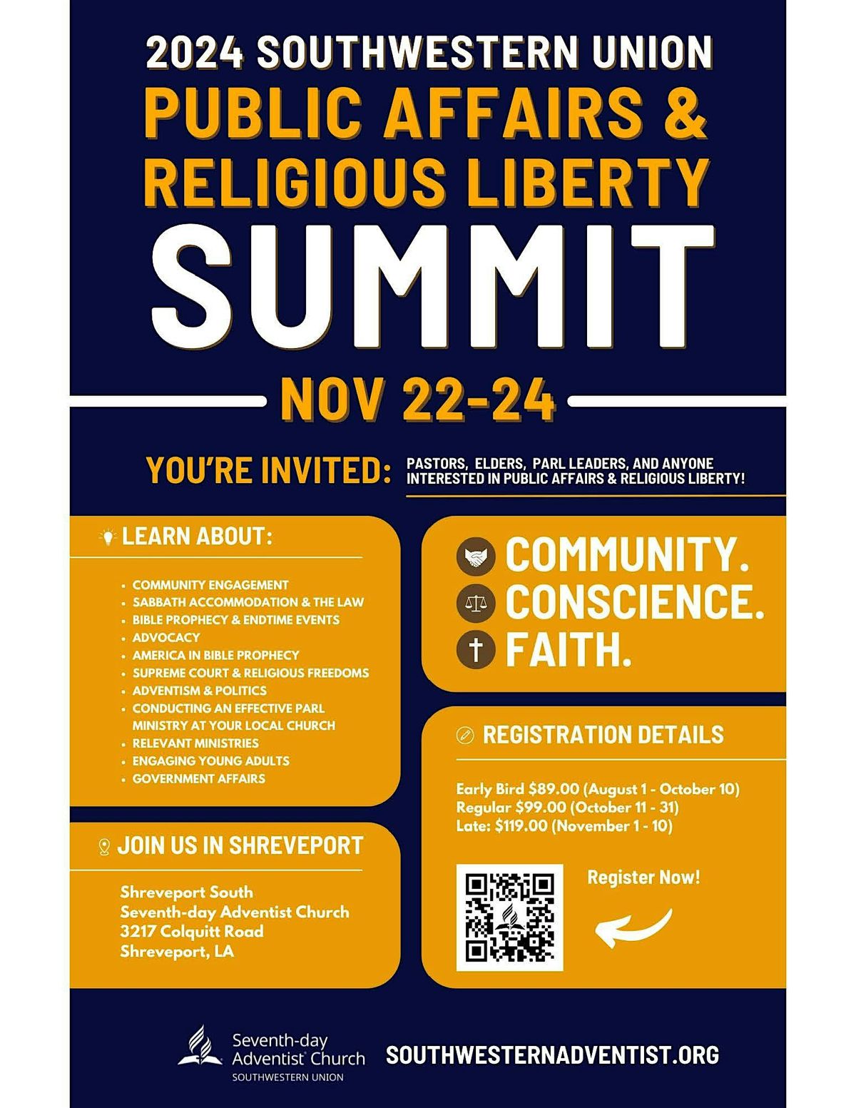 2024 Southwestern Union Public Affairs & Religious Liberty Summit