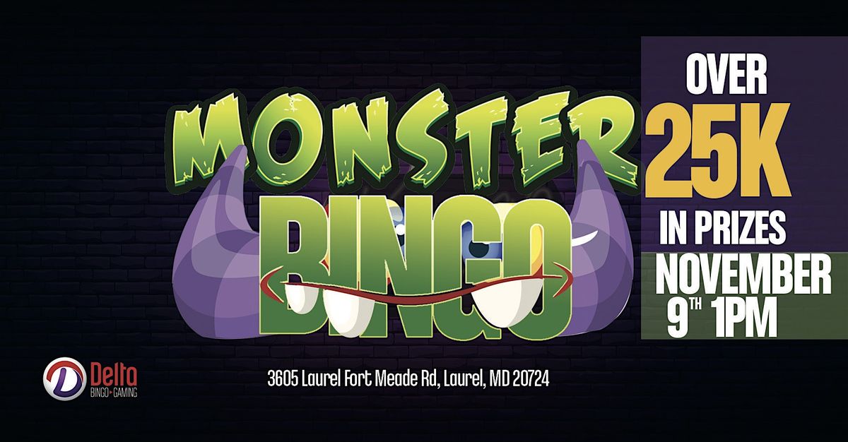 Final Monster Bingo  of the year November 2024