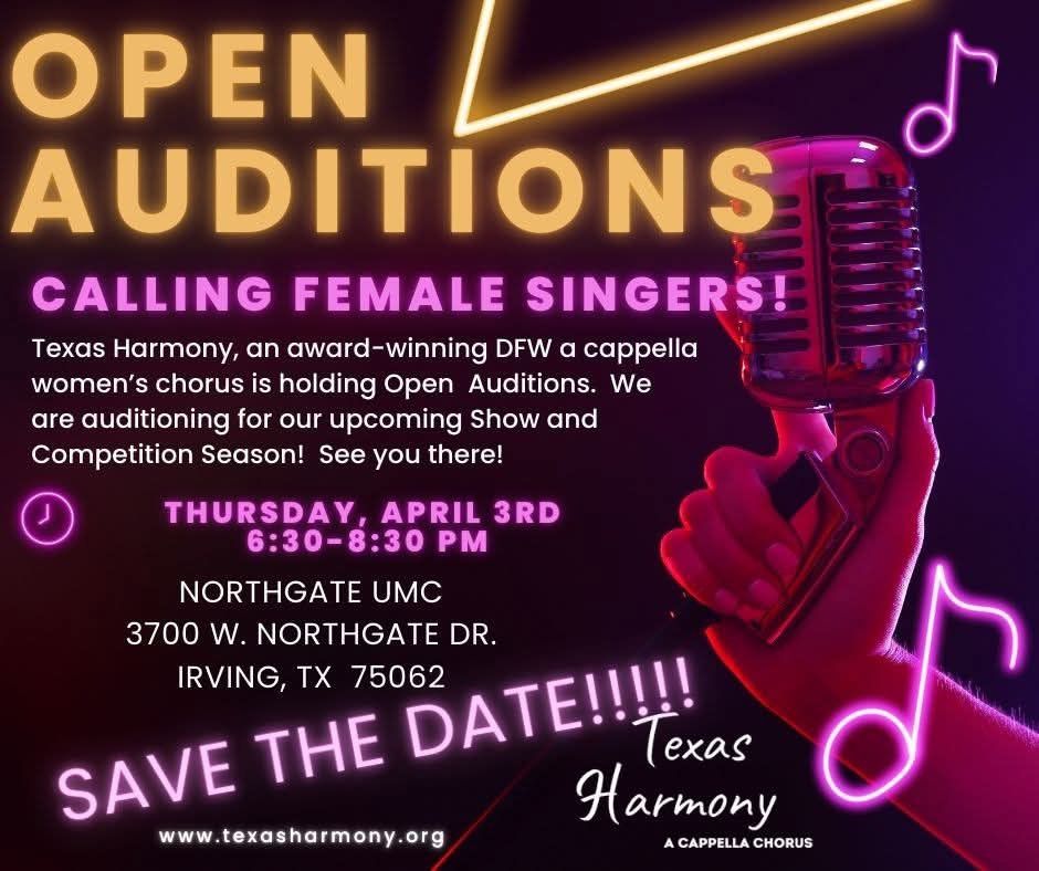 Open Auditions for 2025 Show and 2026 Competition Season