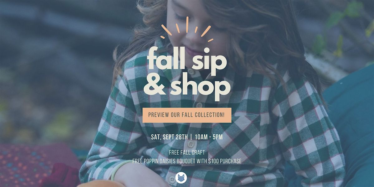 Fall Preview Sip & Shop at Periwinkle Fox