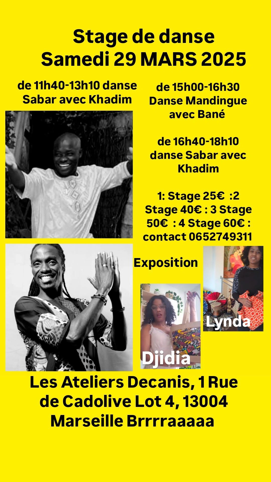 stage de Danse Afro contemporain sabar mandingue 