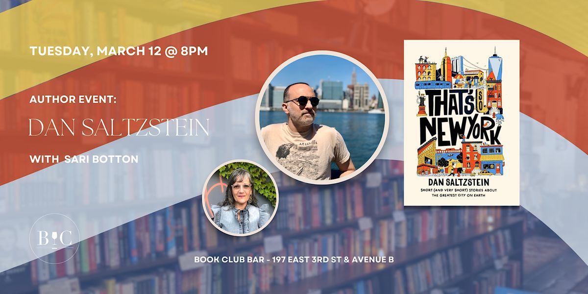 Author Event: Dan Saltzsteins 