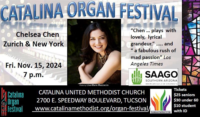 Chelsea Chen in Concert at Catalina UMC -Tucson