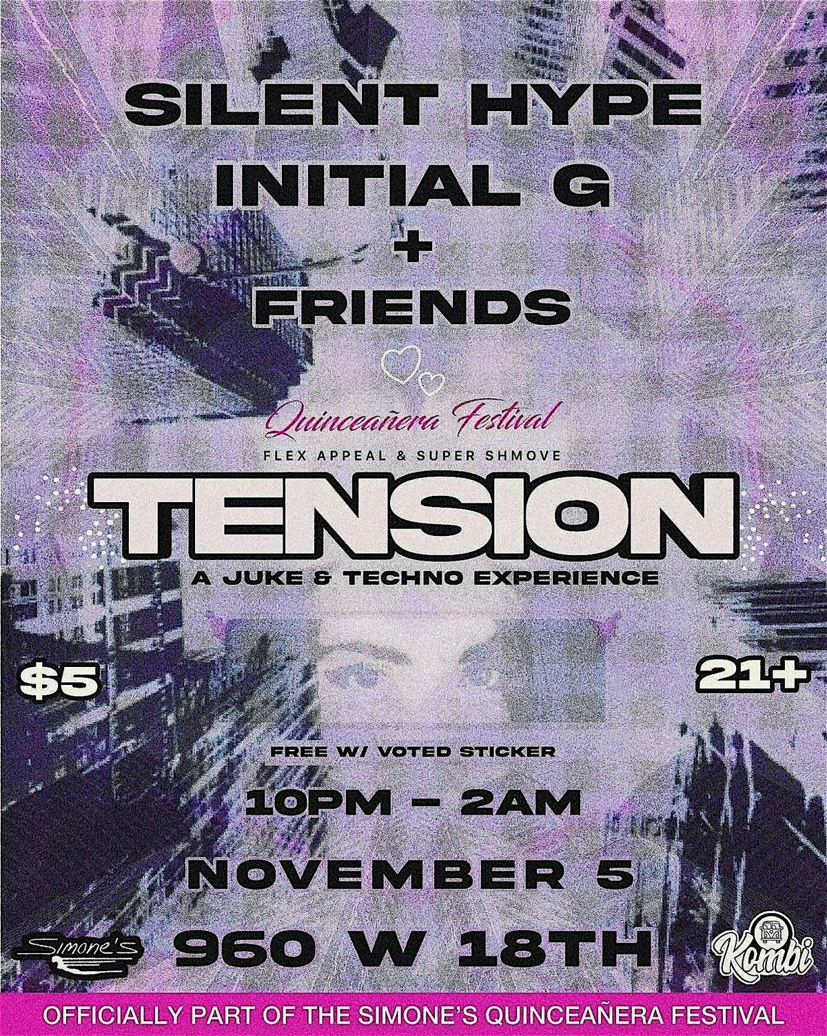 Flex Appeal & Super Shmove present: TENSION a Juke & Techno Experience