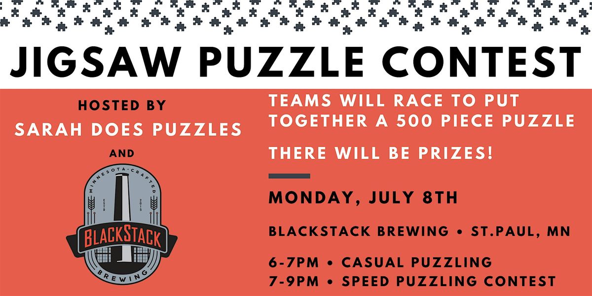 Jigsaw Puzzle Contest at BlackStack with Sarah Does Puzzles - July 2024