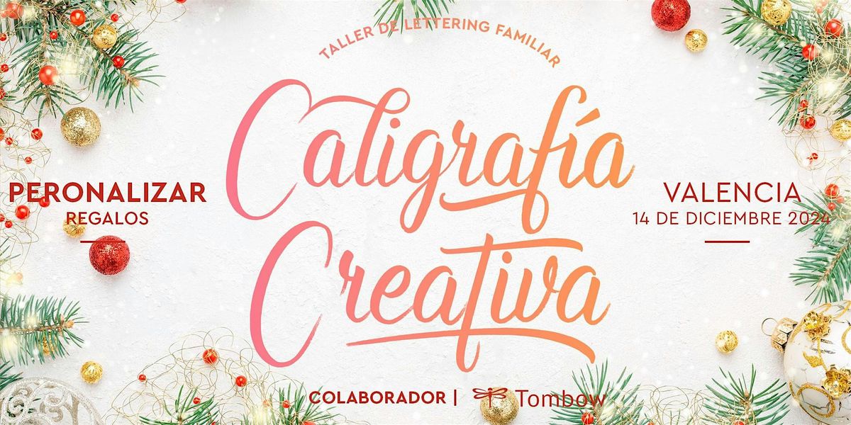 Taller FAMILIAR de lettering \u00a1Personaliza tus regalos de NAVIDAD!