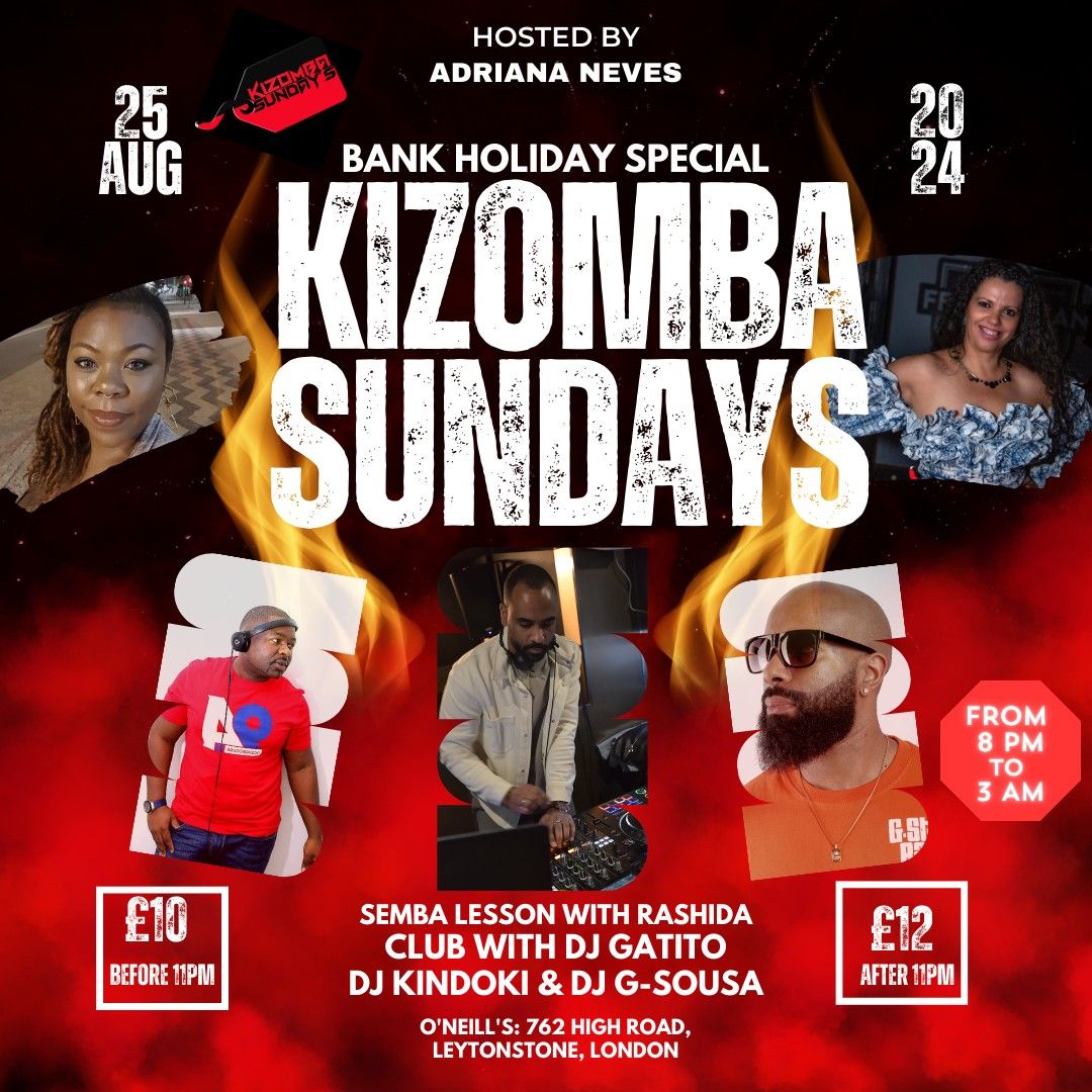 KIZOMBA SUNDAYS @ O'NEILL'S - SPECIAL BANK HOLIDAY EDITION