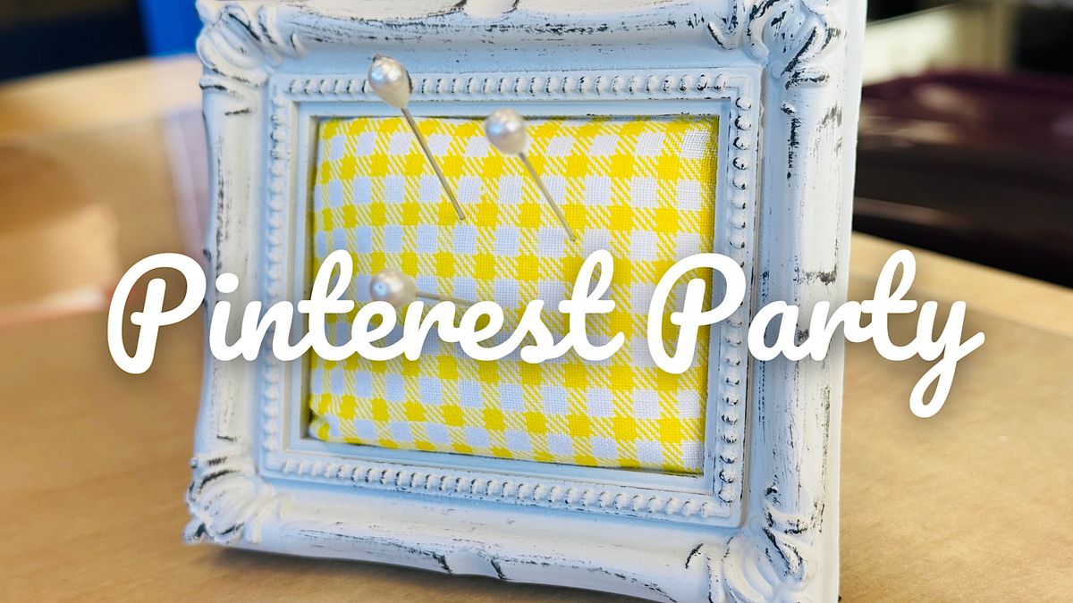 Pinterest Party: Picture Frame Pin Cushions