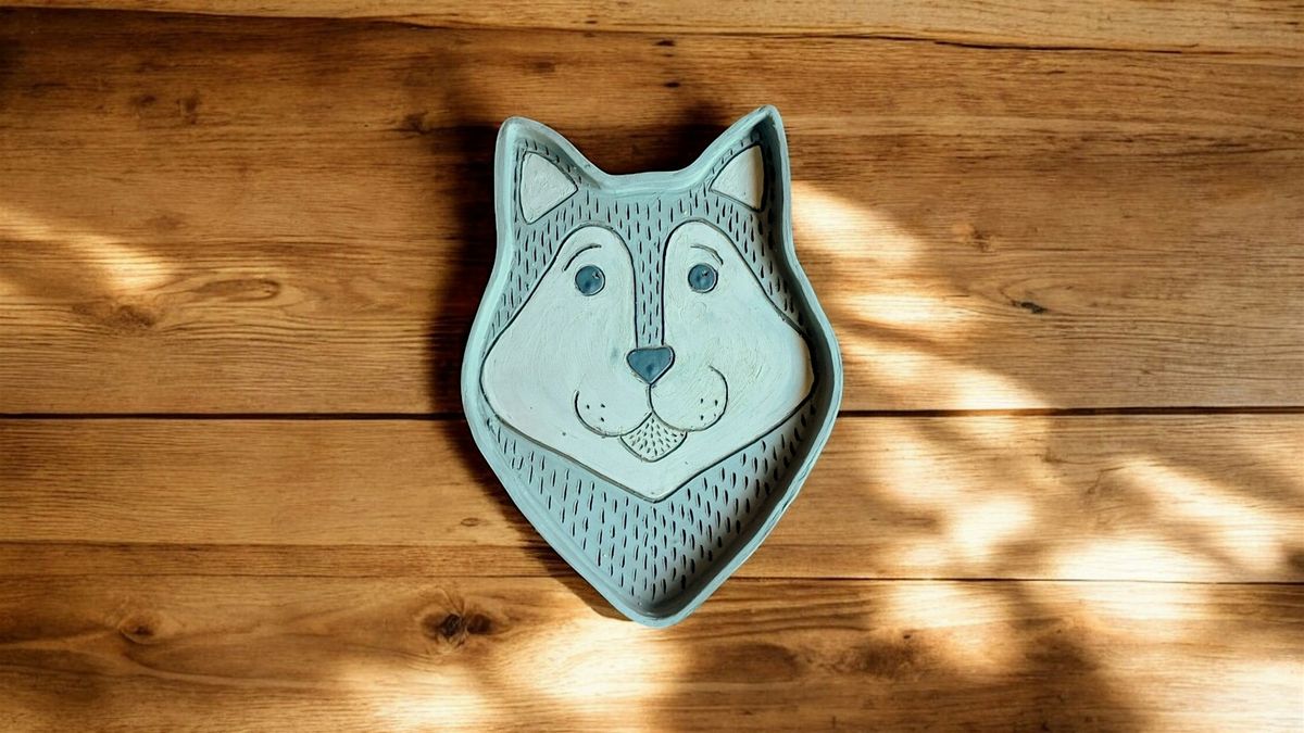 Ceramic Arctic Fox Dish Workshop