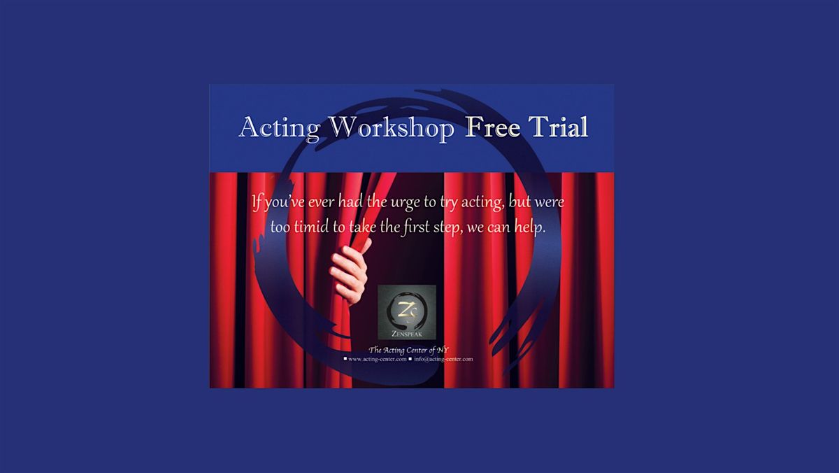 Acting - Los Angeles - Virtual Free Trial Class