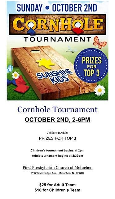 Sunshine Kids Fundraiser -  Cornhole Tournament 2024