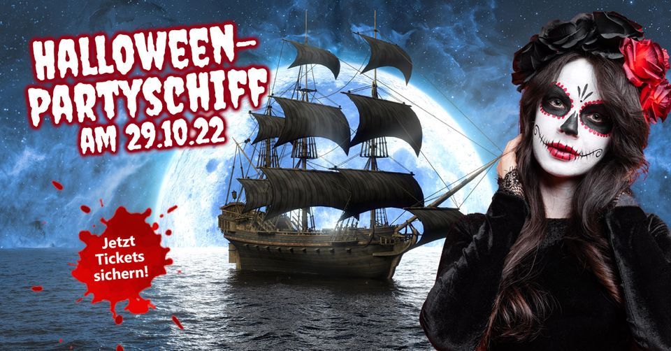 Halloween auf dem Partyschiff in Hamburg