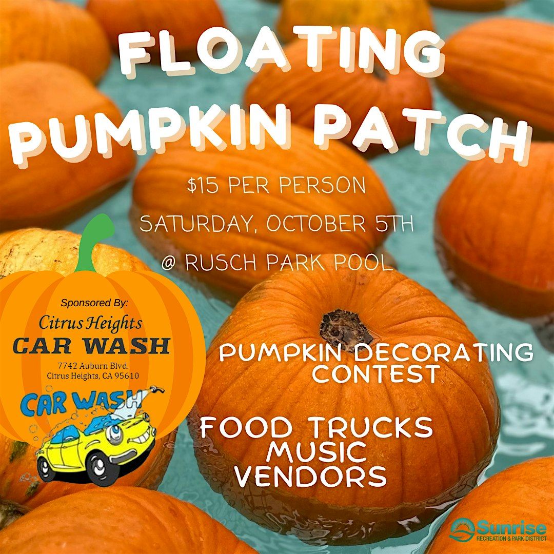 Floating Pumpkin Patch at Rusch Park Pool