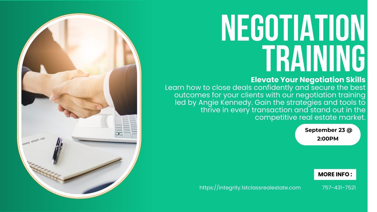 Negotiation Training w\/ Angela Kennedy