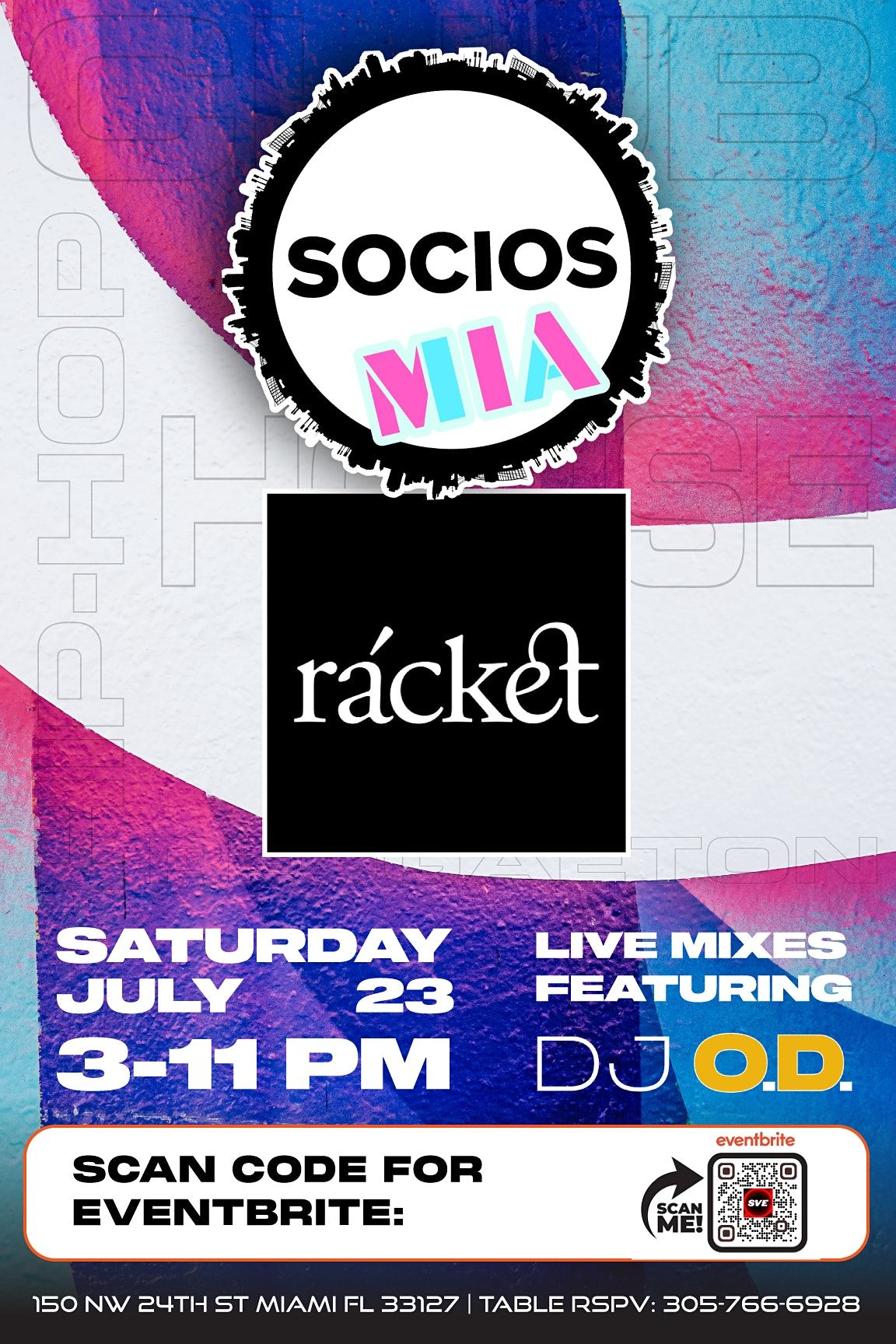 SOCIOS MIA - Wynwood Miami DJ Set & Day Party @ r\u00e1cket