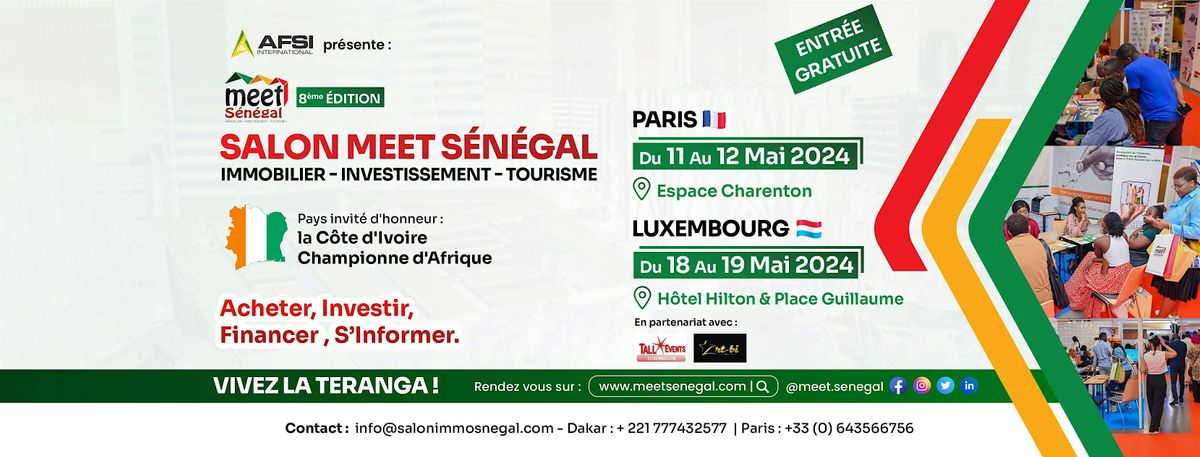 SALON MEET SENEGAL \u00c0 PARIS (Immobilier, Tourisme, Investissement)