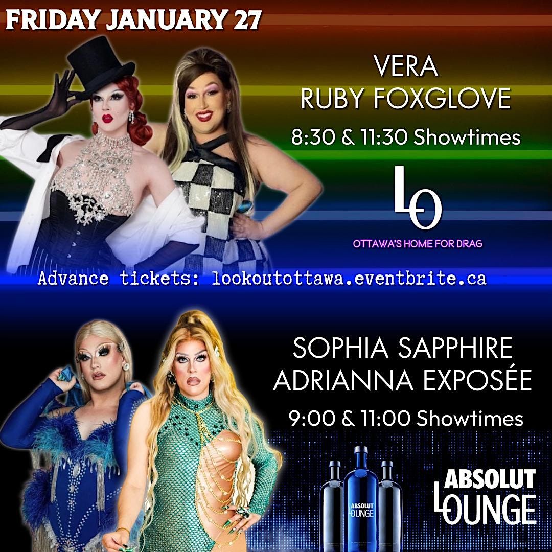 Friday Night Drag - Vera & Ruby Foxglove - 8:30pm
