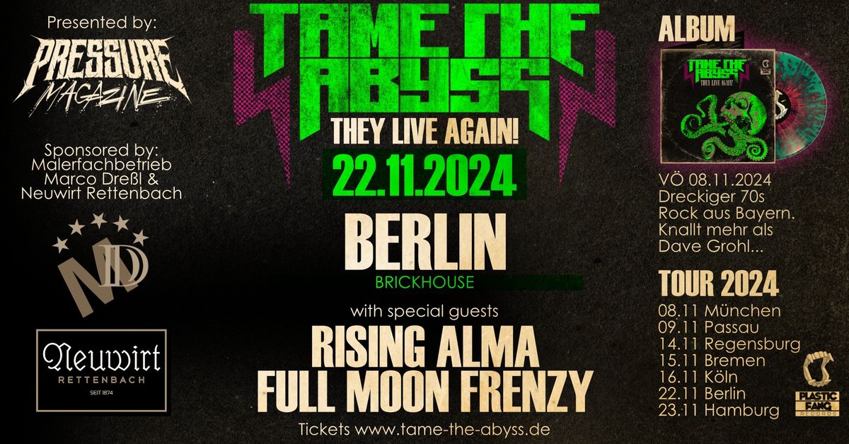 Tame The Abyss Album Release with special guest Full Moon Frenzy and Rising Alma