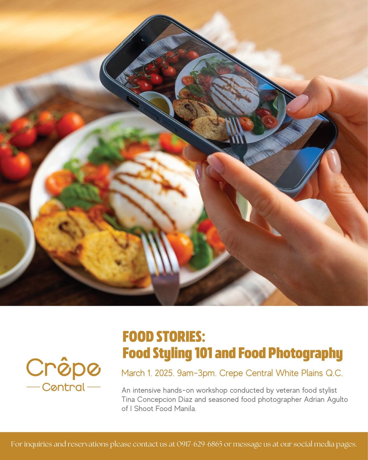 FOOD STORIES: Food Styling 101 & Food Photography Workshop