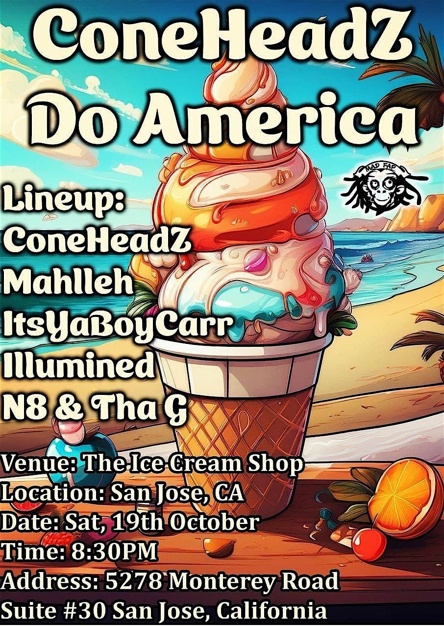 ConeHeadz Do America : San Jose tour stop