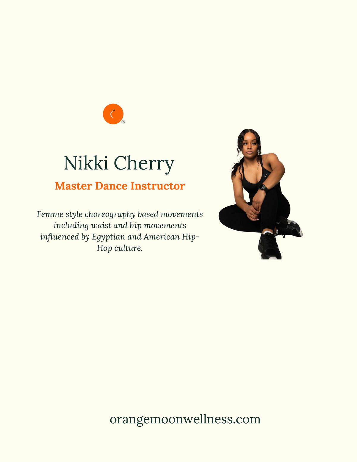 The OrangeMoon Wellness - Femme Style Movement w. Nikki Cherry (all levels)