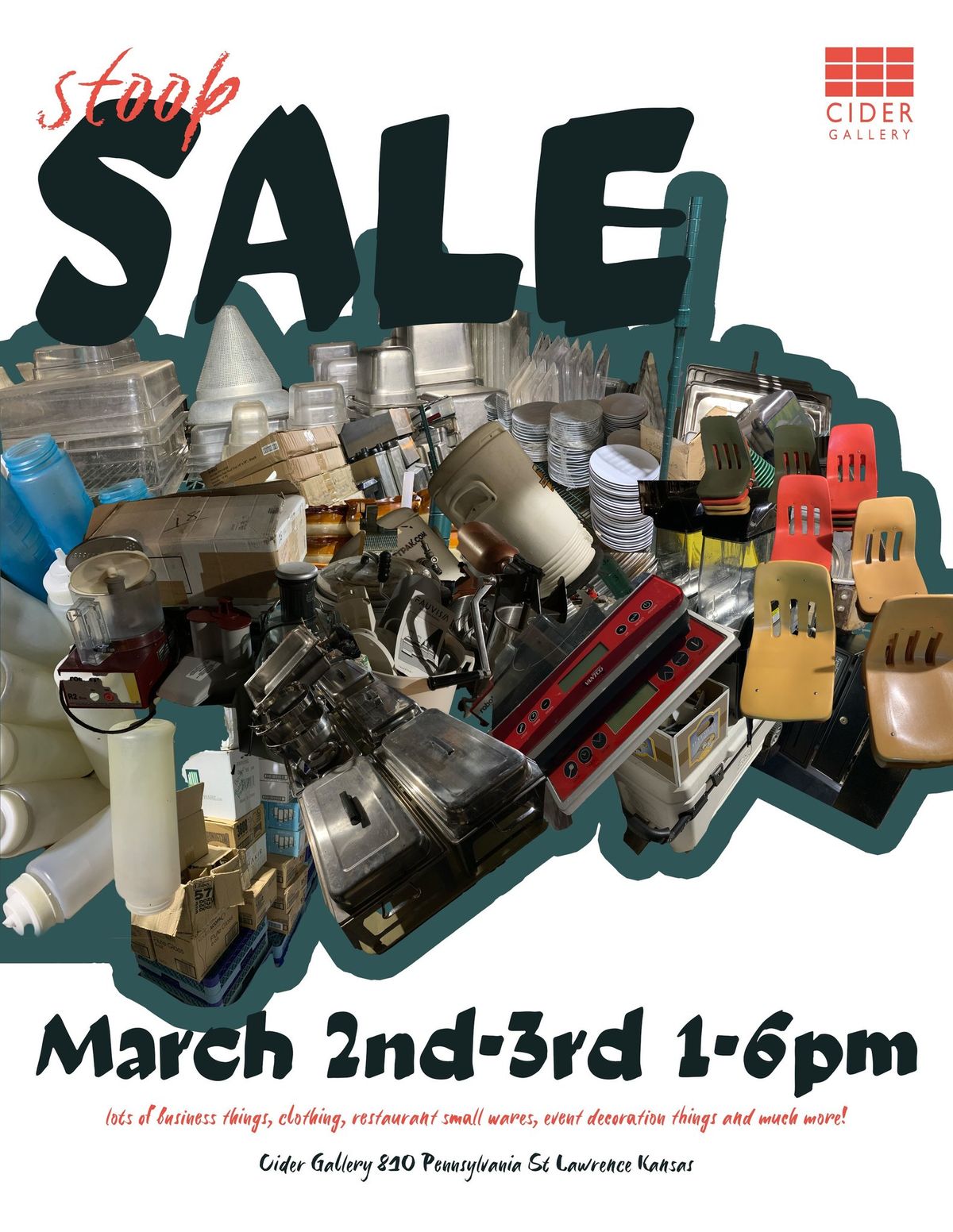 STOOP SALE! March 2nd & 3rd 1-6pm