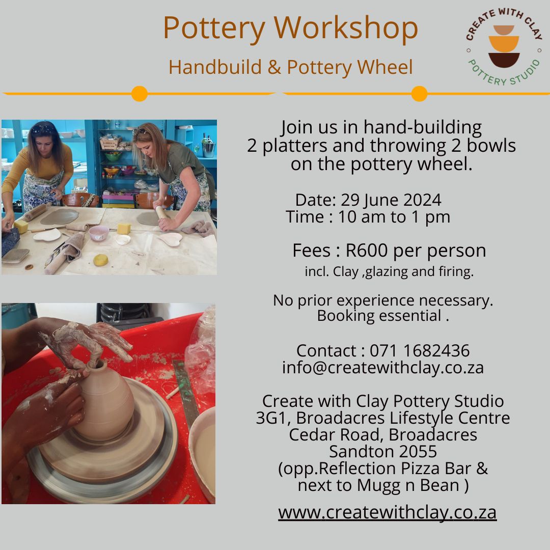 Pottery Workshop - Handbuilding and Wheel Throwing 