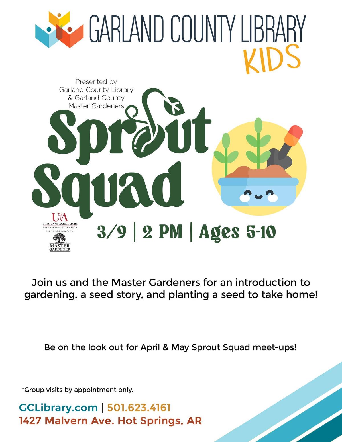 Sprout Squad @ GCL w\/ The Garland County Master Gardeners 