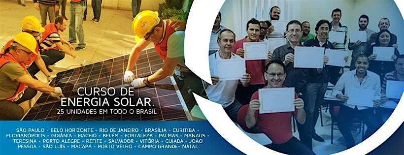 Curso de Energia Solar em Goi\u00e2nia-GO nos dias 09\/08 e 10\/08\/2024