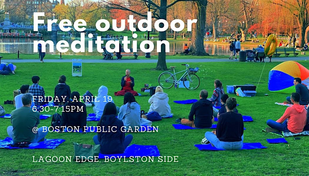 Free Outdoor Meditation at Boston Public Garden