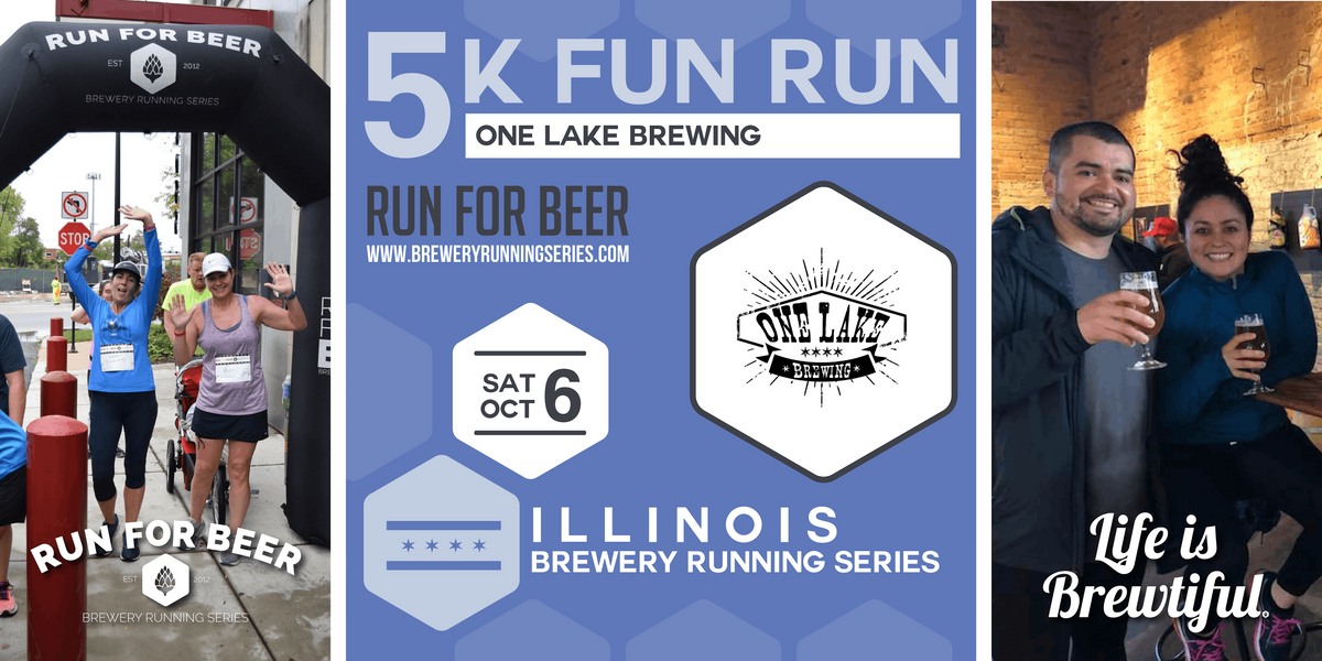 5k Beer Run x One Lake Brewing | 2024 Illinois Brewery Running Series