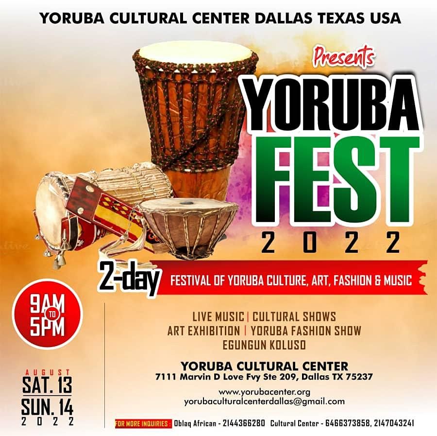 YorubaFest 2022 - Dallas Celebration of Yoruba Culture
