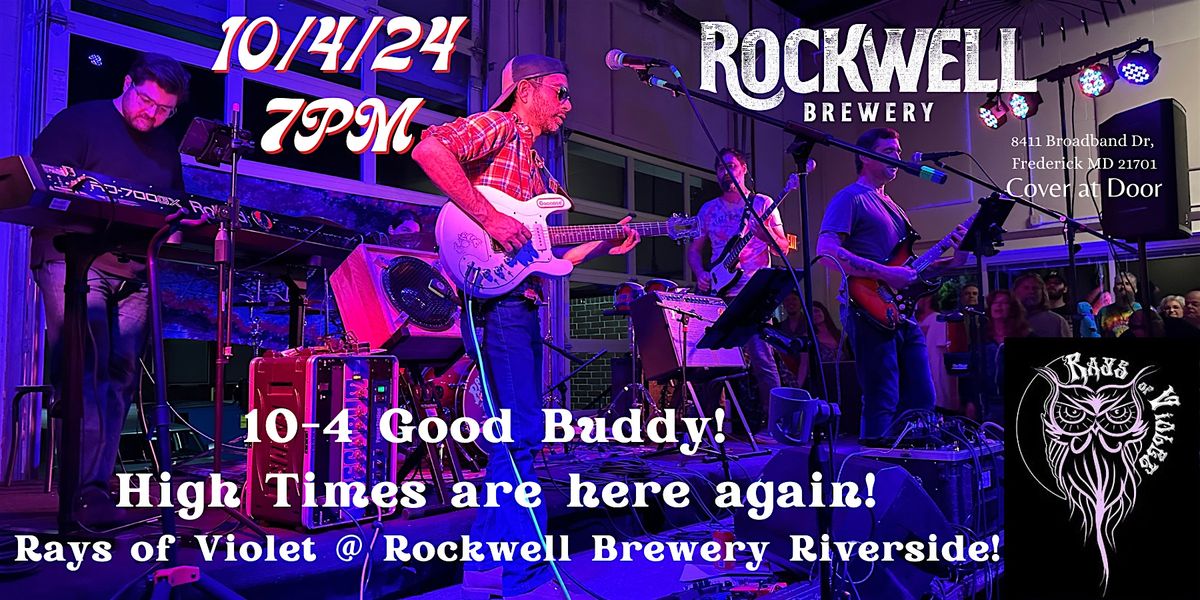 RAYS OF VIOLET Live in Concert! @ Rockwell Brewery Riverside 10\/4\/24 - 7PM