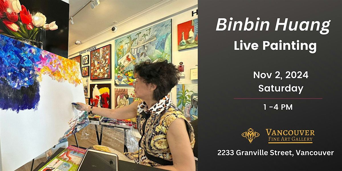 Artist Binbin Huang Live Painting