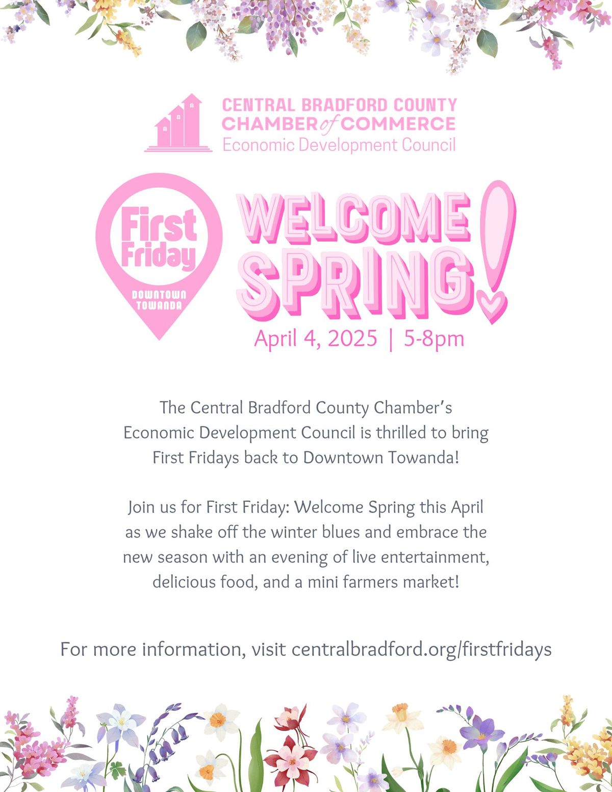 First Friday: Welcome Spring!