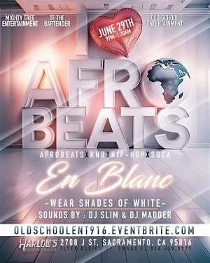 I love Afro Beats All white Affair