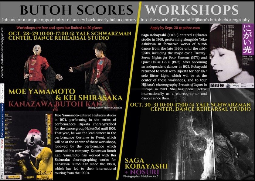 Butoh Scores at Yale Oct 28\u2013Nov 2