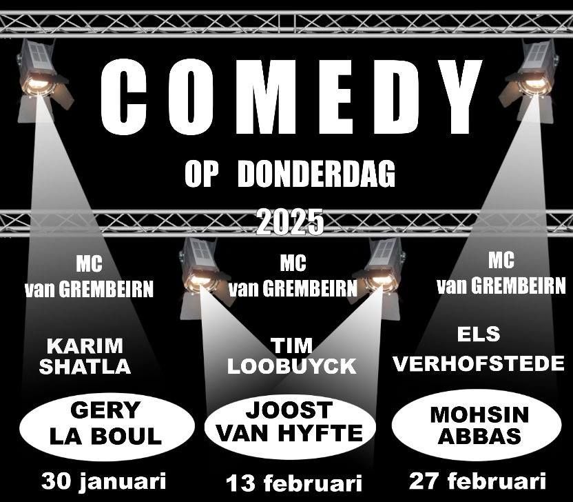 COMEDY OP DONDERDAG